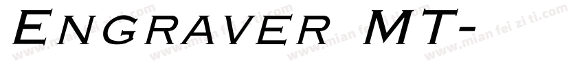 Engraver MT字体转换
